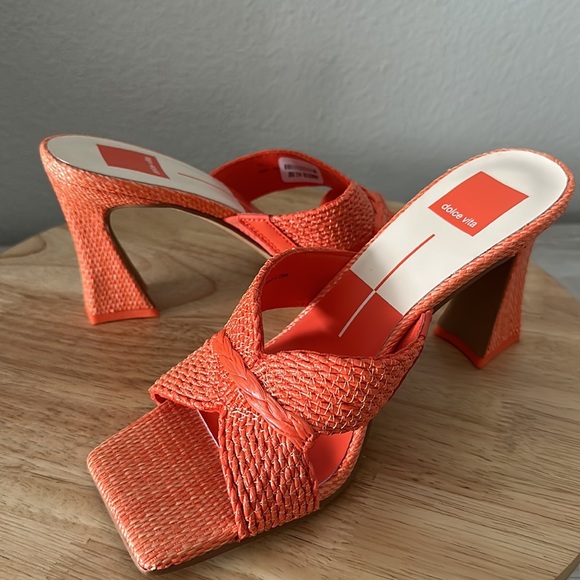 Dolce Vita Woven Heeled Mules - Nitro - Picture 4 of 8